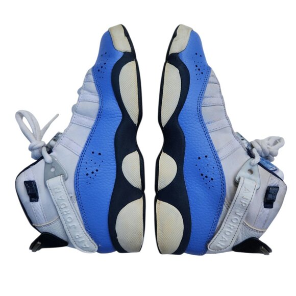 Air Jordan 6 Rings GG UNC White Blue 323399-115 Sneakers Shoes 4Y - Picture 9 of 10